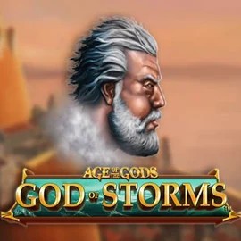 Age Of The Gods: God of Storms online game logo by Playtech on winrollacasino.eu.com