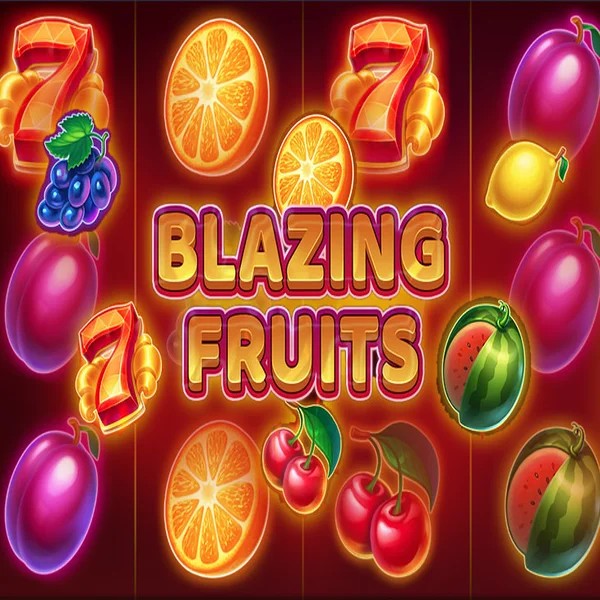 Blazing Fruits online game logo by Inbet Games on winrollacasino.eu.com