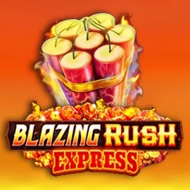 Blazing Rush Express slot logo by AreaVegas at WinRolla Casino