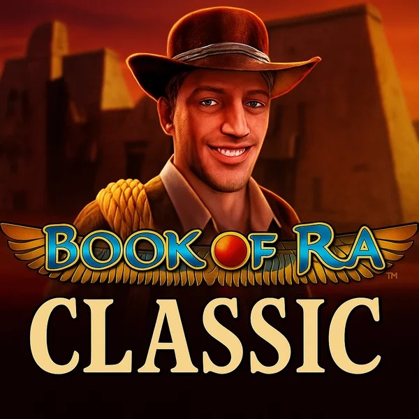 Book of Ra Classic slot visual from Novomatic available on winrollacasino.eu.com