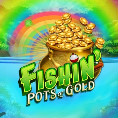 Fishin Pots Of Gold by Gameburger Studios, showcased at winrollacasino.eu.com – game logo