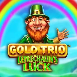 Gold Trio Leprechaun's Luck online game logo by Playtech on winrollacasino.eu.com