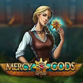 Mercy Of The Gods slot logo by NetEnt at WinRolla Casino