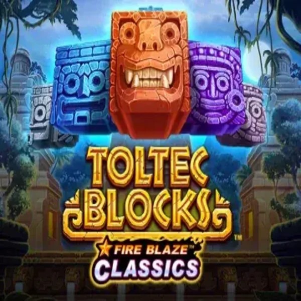 Official Slots logo: Fire Blaze: Toltec Blocks by Rarestone Gaming at WinRolla Casino