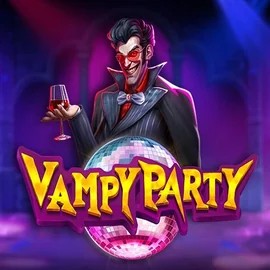 Vampy Party online game logo by Pragmatic Play on winrollacasino.eu.com