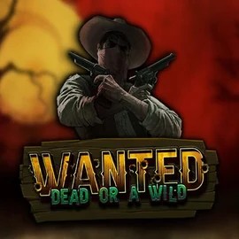 Slots logo of Wanted Dead or a Wild from Hacksaw Gaming at WinRolla Casino